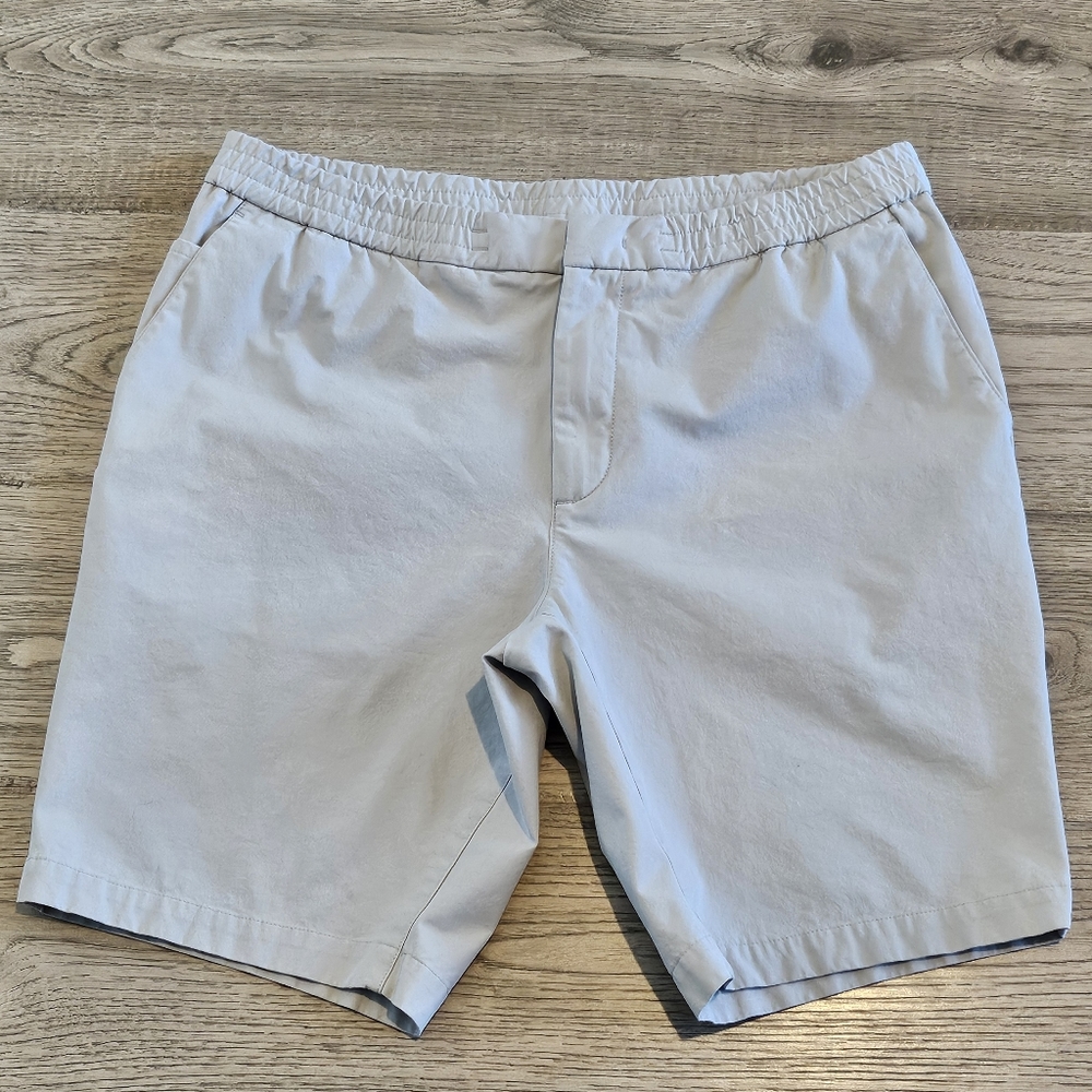 Hugo Boss 5-Pocket Travel Shorts - Stretch Waist - Grey - Size 38x9